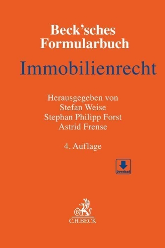 Buchcover und Innenansicht für das Buch: Beck'sches Formularbuch Immobilienrecht