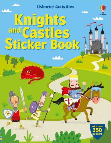 Buchcover und Innenansicht für das Buch: Knights and Castles Sticker Book