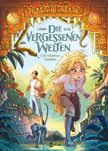 Buchcover und Innenansicht für das Buch: Les Mondes perdus 1