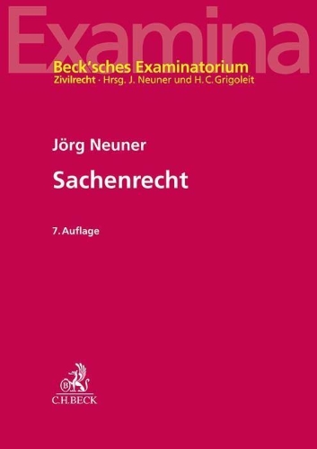 Buchcover und Innenansicht für das Buch: Sachenrecht