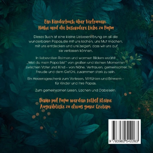 Buchcover und Innenansicht für das Buch: Weil du mein Papa bist