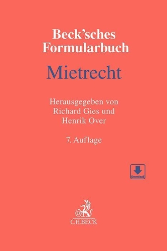 Buchcover und Innenansicht für das Buch: Beck'sches Formularbuch Mietrecht