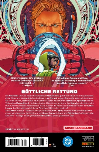 Buchcover und Innenansicht für das Buch: The New Gods #7-#12