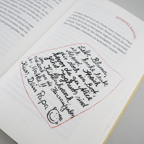 Buchcover und Innenansicht für das Buch: Bluma und das Gummischlangengeheimnis
