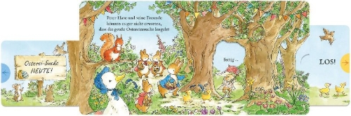 Buchcover und Innenansicht für das Buch: The World of Peter Rabbit Peter's Easter Slide and Seek