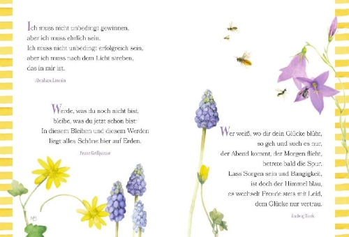 Buchcover und Innenansicht für das Buch: Folge deinem Herzen auf dem Weg zum Glück