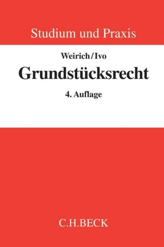 Buchcover und Innenansicht für das Buch: Grundstücksrecht