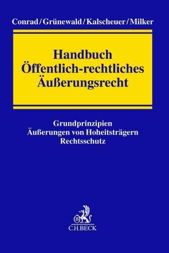 Buchcover und Innenansicht für das Buch: Handbuch Öffentlich-rechtliches Äußerungsrecht