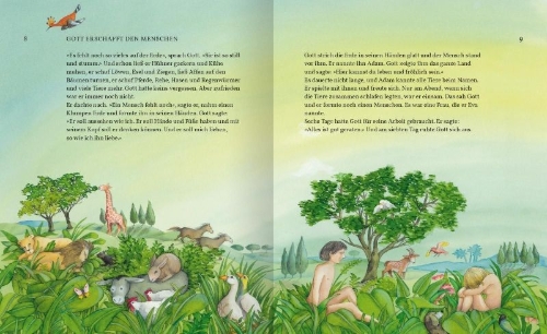 Buchcover und Innenansicht für das Buch: Die große Kinderbibel
