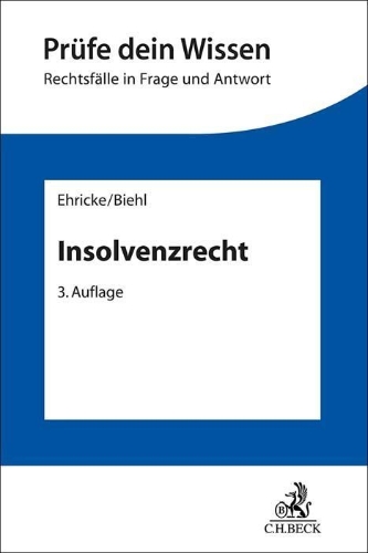 Buchcover und Innenansicht für das Buch: Insolvenzrecht