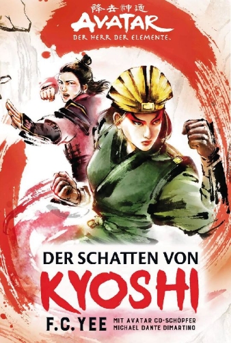 Buchcover und Innenansicht für das Buch: Avatar - Der Herr der Elemente: Der Schatten von Kyoshi