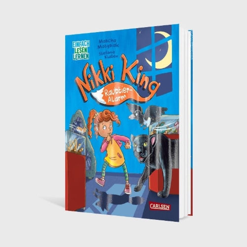 Buchcover und Innenansicht für das Buch: Nikki King: Raubtier-Alarm