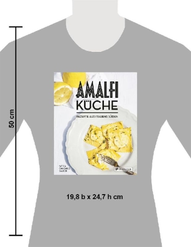 Buchcover und Innenansicht für das Buch: The Amalfi Coast. A Collection of Italian Recipes