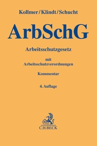 Buchcover und Innenansicht für das Buch: Arbeitsschutzgesetz