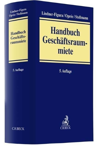 Buchcover und Innenansicht für das Buch: Handbuch Geschäftsraummiete