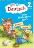 Buchcover und Innenansicht für das Buch: Fit für Deutsch 2. Klasse. Mein 5-Minuten-Block