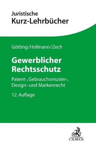 Buchcover und Innenansicht für das Buch: Gewerblicher Rechtsschutz