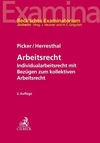 Buchcover und Innenansicht für das Buch: Arbeitsrecht