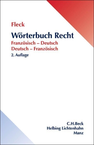 Buchcover und Innenansicht für das Buch: Wörterbuch Recht