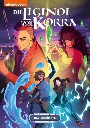 Buchcover und Innenansicht für das Buch: Die Legende von Korra: Chronik eines Avatars