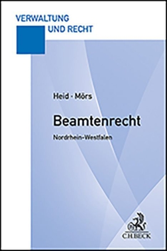 Buchcover und Innenansicht für das Buch: Beamtenrecht Nordrhein-Westfalen. Beamtenrecht NRW