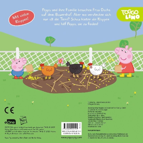 Buchcover und Innenansicht für das Buch: Peppa Pig: Peppa auf dem Bauernhof