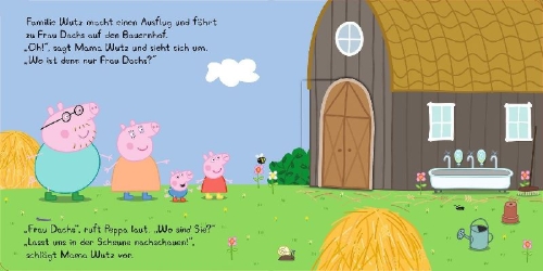 Buchcover und Innenansicht für das Buch: Peppa Pig: Peppa auf dem Bauernhof