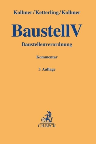 Buchcover und Innenansicht für das Buch: Baustellenverordnung (BaustellV)