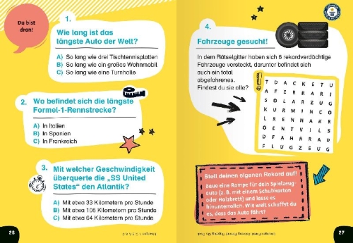 Buchcover und Innenansicht für das Buch: Guinness World Records für Erstleser - Die besten Rekorde für Erstleser