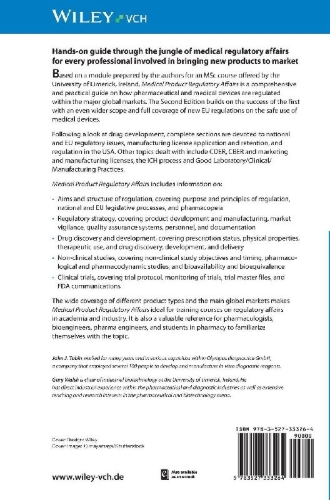 Buchcover und Innenansicht für das Buch: Medical Product Regulatory Affairs