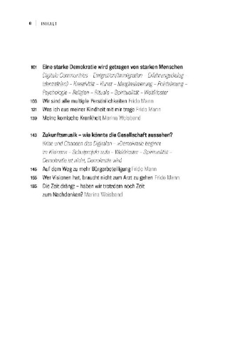 Buchcover und Innenansicht für das Buch: Was uns durch die Krise trägt