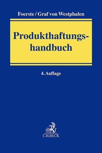 Buchcover und Innenansicht für das Buch: Produkthaftungshandbuch
