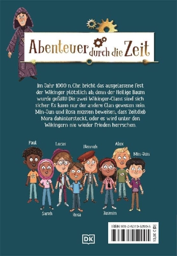 Buchcover und Innenansicht für das Buch: Die Zeit-Agenten 7. Krawall unter Wikingern