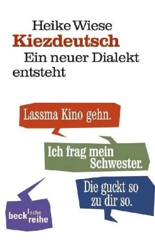 Buchcover und Innenansicht für das Buch: Kiezdeutsch