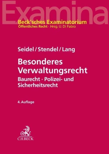 Buchcover und Innenansicht für das Buch: Besonderes Verwaltungsrecht