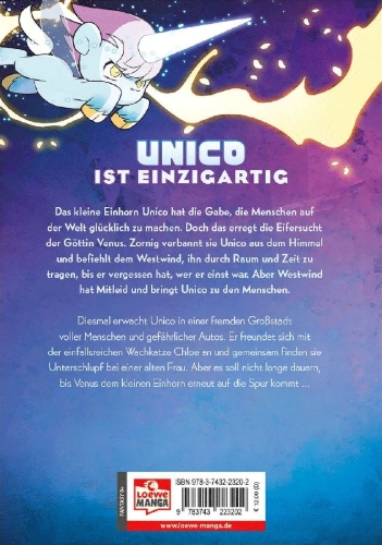Buchcover und Innenansicht für das Buch: Unico Awakening