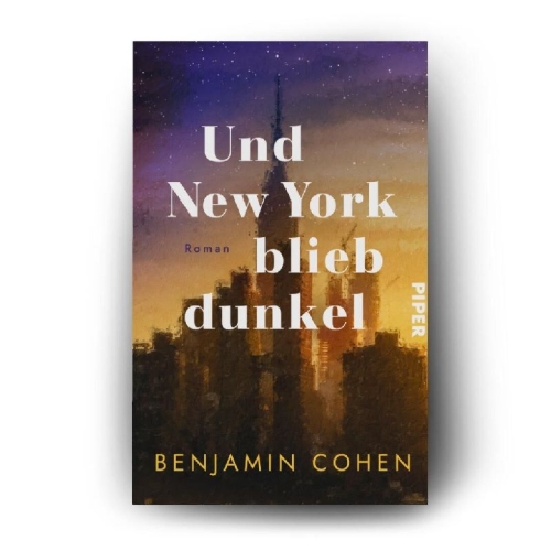 Buchcover und Innenansicht für das Buch: Und New York blieb dunkel