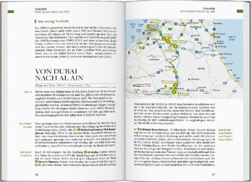 Buchcover und Innenansicht für das Buch: Baedeker Reiseführer Dubai, Vereinigte Arabische Emirate