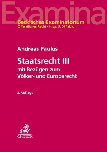 Buchcover und Innenansicht für das Buch: Staatsrecht III