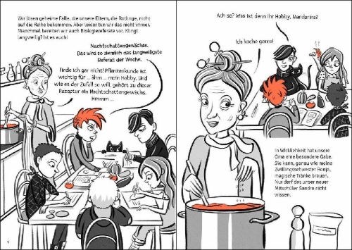 Buchcover und Innenansicht für das Buch: Red - Der Club der magischen Kinder (Band 3) - Die geheimnisvolle Formel