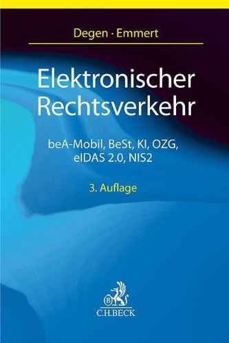 Buchcover und Innenansicht für das Buch: Elektronischer Rechtsverkehr