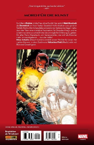 Buchcover und Innenansicht für das Buch: Daredevil: Unleash Hell - Red Band (2025) #1-#5