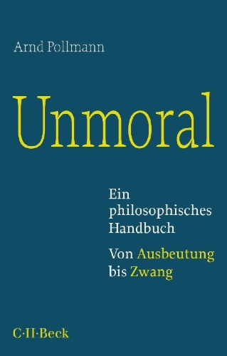 Buchcover und Innenansicht für das Buch: Unmoral