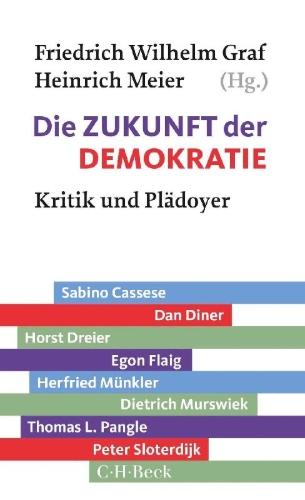 Buchcover und Innenansicht für das Buch: Die Zukunft der Demokratie