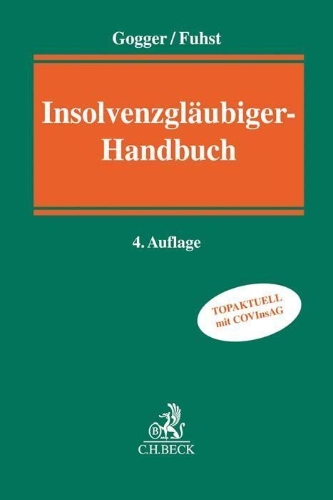 Buchcover und Innenansicht für das Buch: Insolvenzgläubigerhandbuch