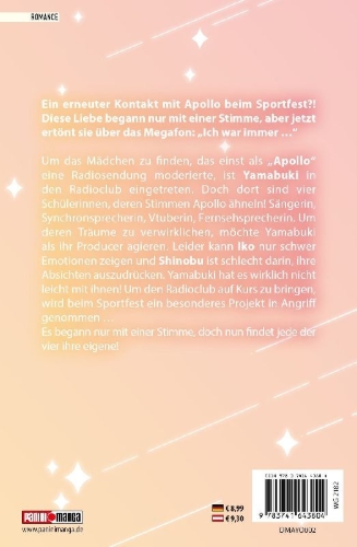 Buchcover und Innenansicht für das Buch: Midnight Heart Tune: Das Mädchen hinter der Stimme 02