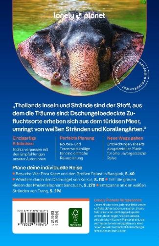 Buchcover und Innenansicht für das Buch: LONELY PLANET Reiseführer Thailand Inseln & Strände