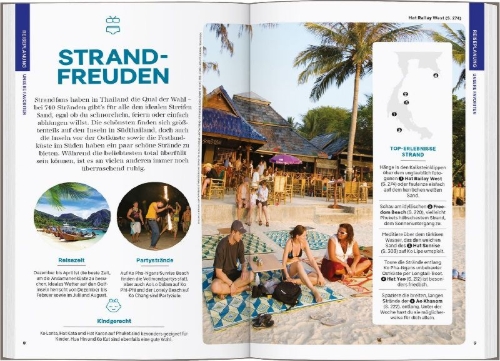 Buchcover und Innenansicht für das Buch: LONELY PLANET Reiseführer Thailand Inseln & Strände