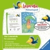 Buchcover und Innenansicht für das Buch: Leserabe Rätselspaß - Zauber-Malrätsel zum Lesenlernen: Feen (Vor-Lesestufe)