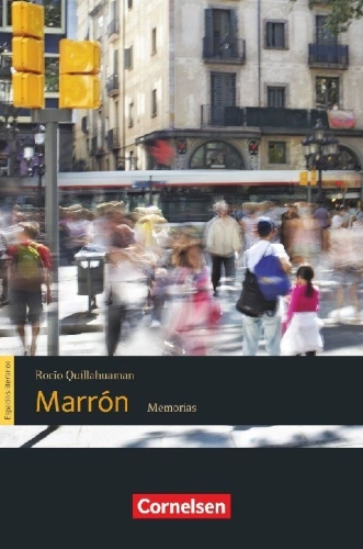 Buchcover und Innenansicht für das Buch: Espacios literarios - Lektüre B1 - Marrón